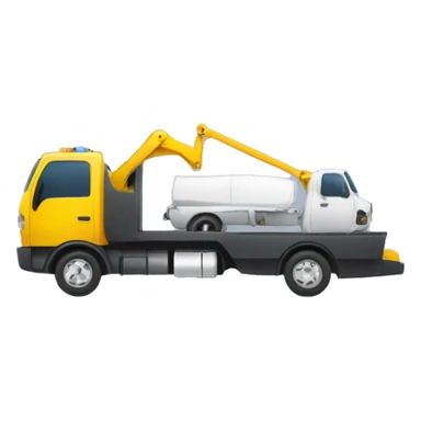 tow truck with loading space  sticker
