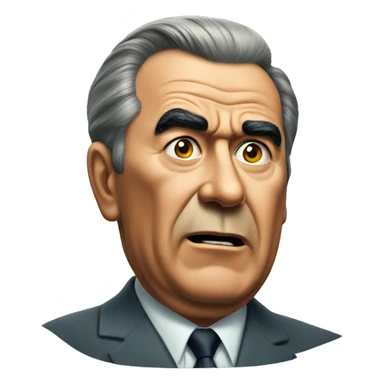 surprised Brezhnev sticker
