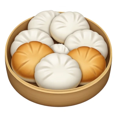 one NORMAL steamed bun WITH NO FACE!!! just a NORMAL STEAMED BUN!!! sticker