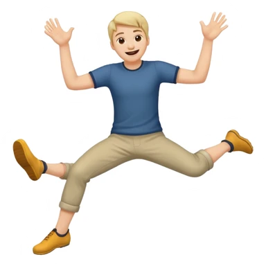 Giggling while kicking feet in the air sticker