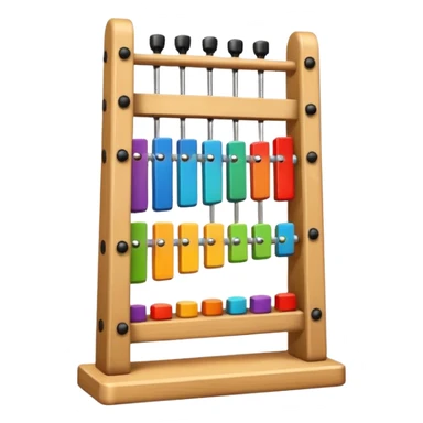 wooden glockenspiel instrument sticker