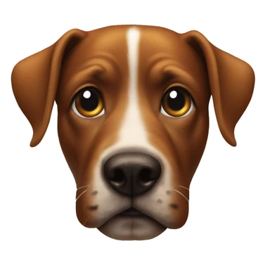 Dog with poop on head sticker