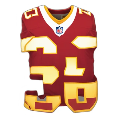 kansas city chiefs jersey number eightseven on the back sticker