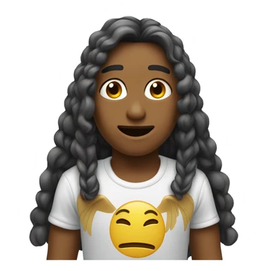 Um anjo com chifre sticker