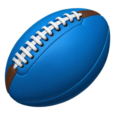 blue football ball sticker