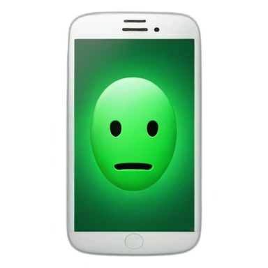 green smart phone without face sticker