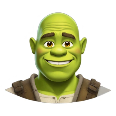 Shrek if he was in an Anime sticker