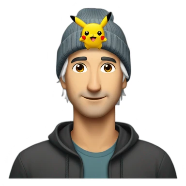Craig Federighi with pikachu beanie sticker