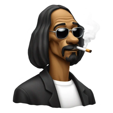 snoop dog smoking a cigarette sticker