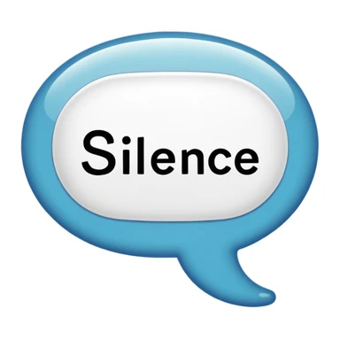 Text bubble that says “Silence Hoe” sticker