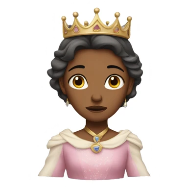 Crying princess sticker