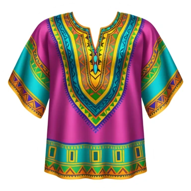 Dashiki with no human just the dress sticker