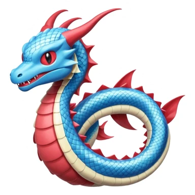 Gyarados-Salamence-Dratini-Dragonair-fusion-hybrid-creature  sticker