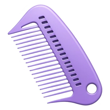 pastel purple styling comb sticker