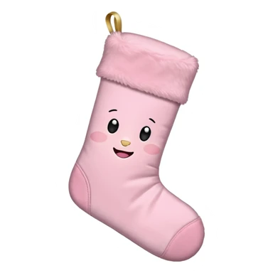 an aesthetic baby pink  christmas  sticker