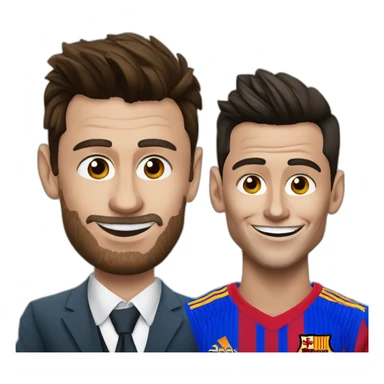 leonel messi and cristiano ronaldo dressed like clowns sticker
