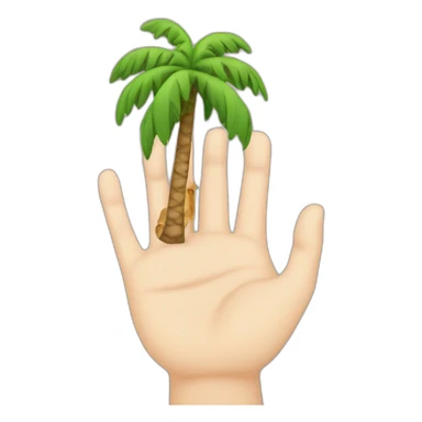 the world in the palm of a hand sticker