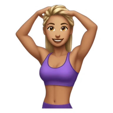 fitness girl dancer sticker