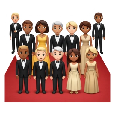 red carpet and crowd sticker