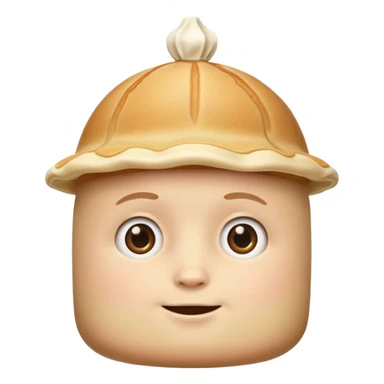 Mini pekka con un panqueque en la cabeza sticker