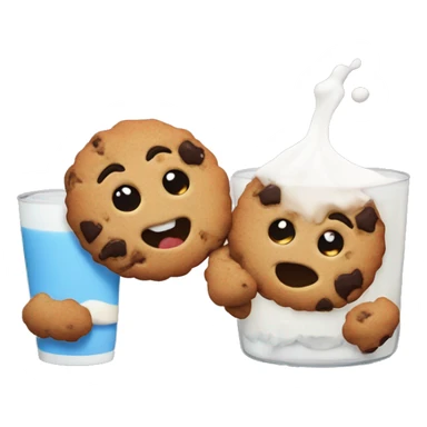 Cookies and milk bffs sticker