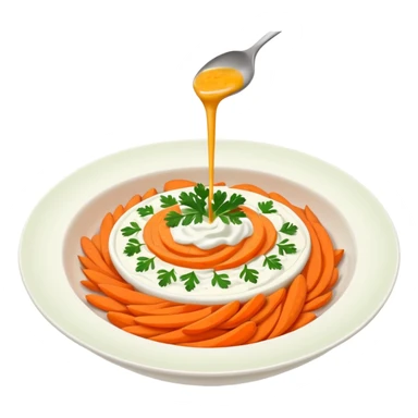 Traditional Turkish carrot yogurt mezze sticker