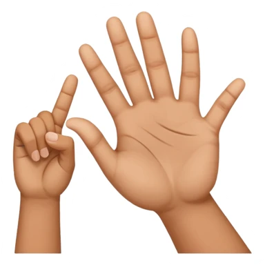 SIGN LANGUAGE LETTER A IN HANDSIGN sticker
