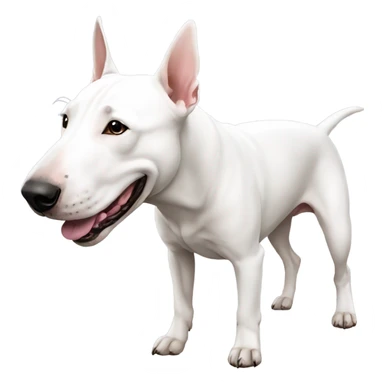 white bullterrier sticker