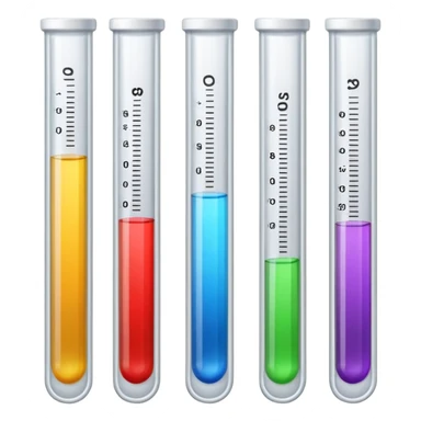 Labels on test tubes. sticker