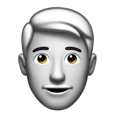 Smiling face emoji icon in black outline form only. No inner fill color sticker