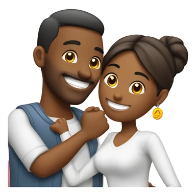 happy couple enjoying moment tarjeta credito sticker