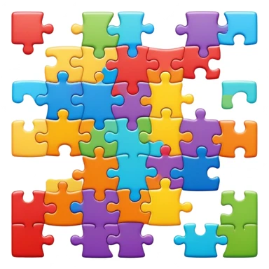 An icon representing a casual game, featuring colorful, simple gameplay elements like puzzle pieces, blocks, or fruits. The design conveys ease and fun, with intuitive controls and bright, inviting visuals. transparent background, the icon emphasizes accessible nature of casual gaming. sticker