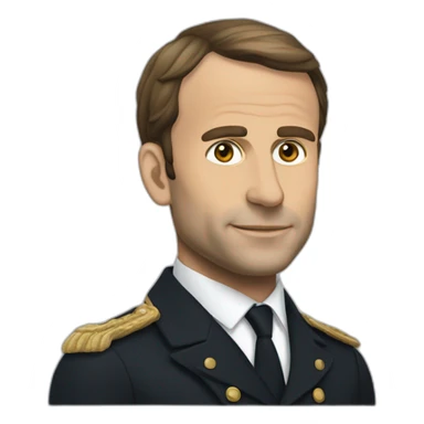 Macron fusée sticker