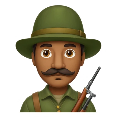 Italian hunter, bigger nose, darker skin sticker