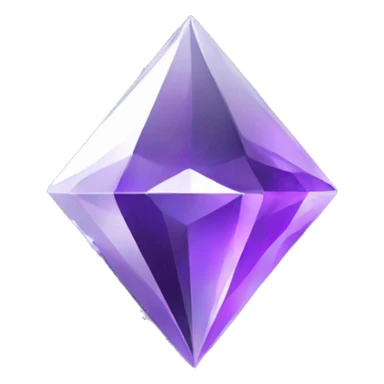 black and white diamond mixed, with a purple aura sticker