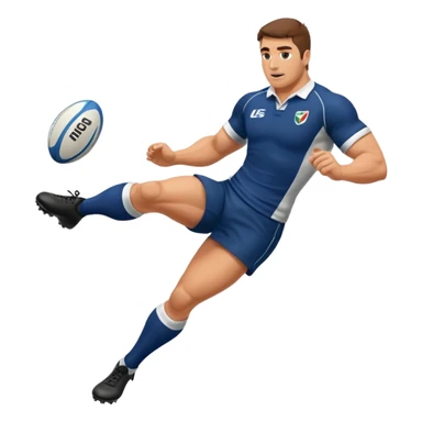 Rugby player Kickoff the ball  sticker