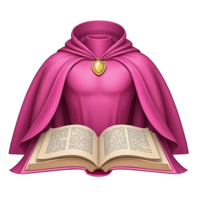 make a open book with the cape pink sticker