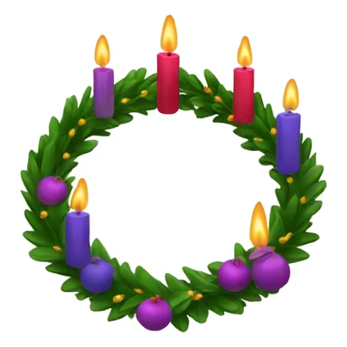 advent wreath sticker