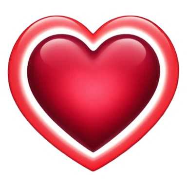 burgundy red heart shaped spell sticker