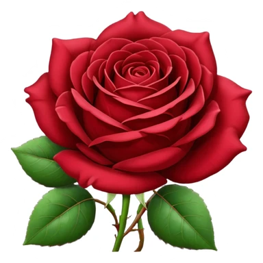 burgundy red rose sticker