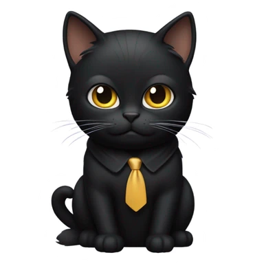 Donald Trump as a black cat sticker