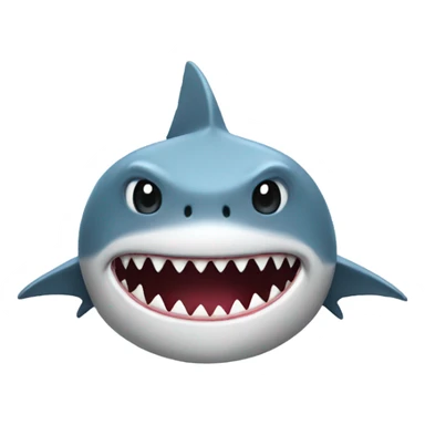 Shark wearing a hoodie sticker