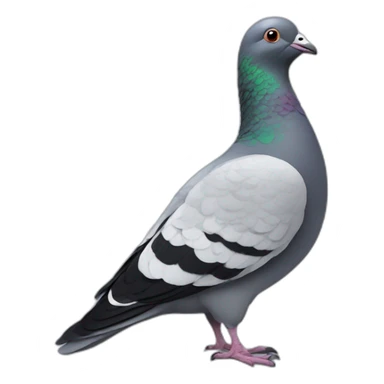 Man-pigeon sticker