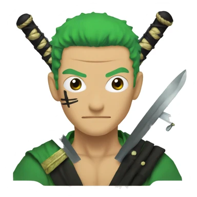 Zoro with swords sticker