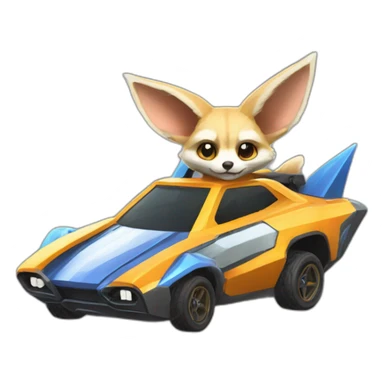 Rocket league fennec car sticker