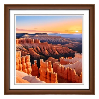 bryce canyon national park sunset sticker