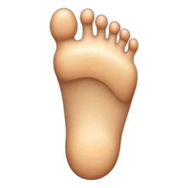 A foot with a broken tiny too sticker