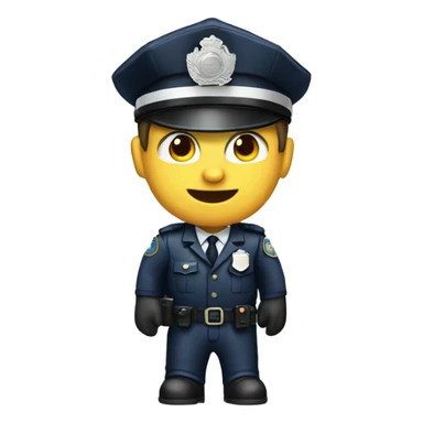 Policier avion sticker