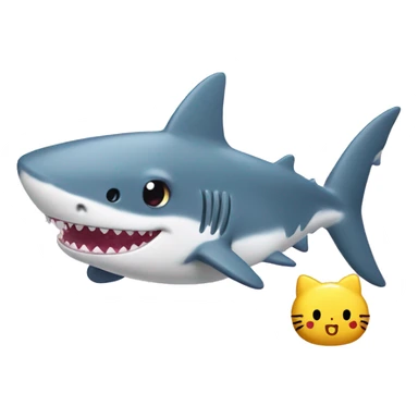 Baby shark with hello kitty sticker