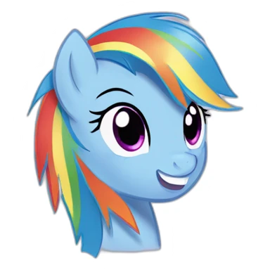 My little pony rainbow dash sticker